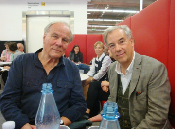Hans Christoph Buch und Wolfgang Cziesla auf der Frankfurter Buchmesse am 18.10.2019