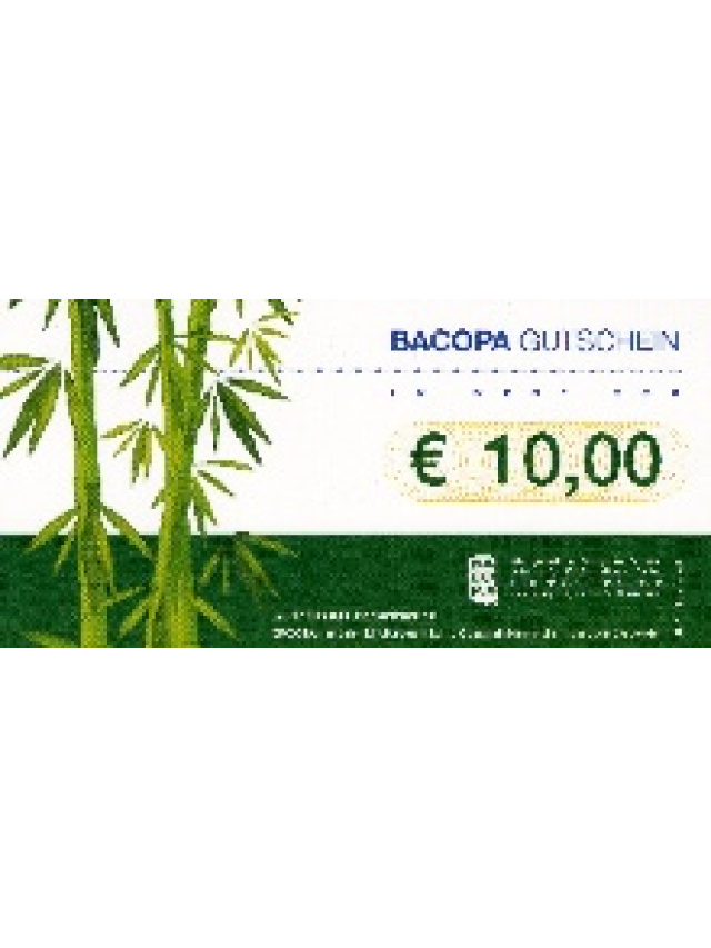 Bacopa Gutschein 10,00 Euro