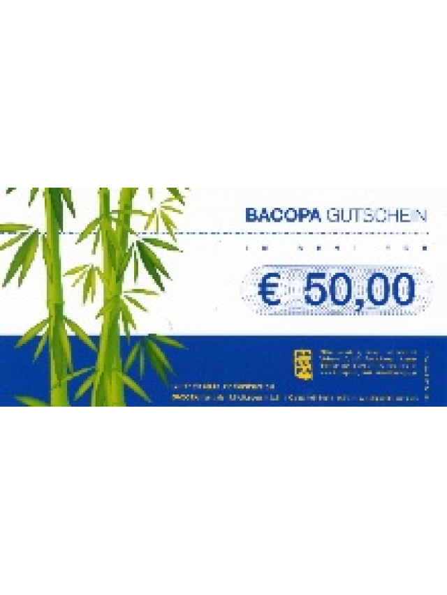 Bacopa Gutschein 50,00 Euro